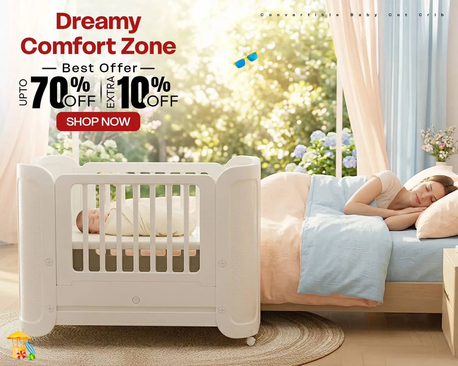 Baby Wooden Cot