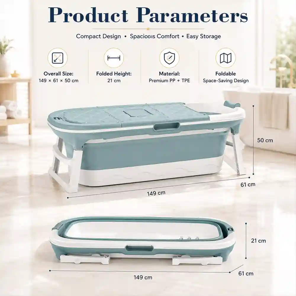 Mega bathtub for adult - blue