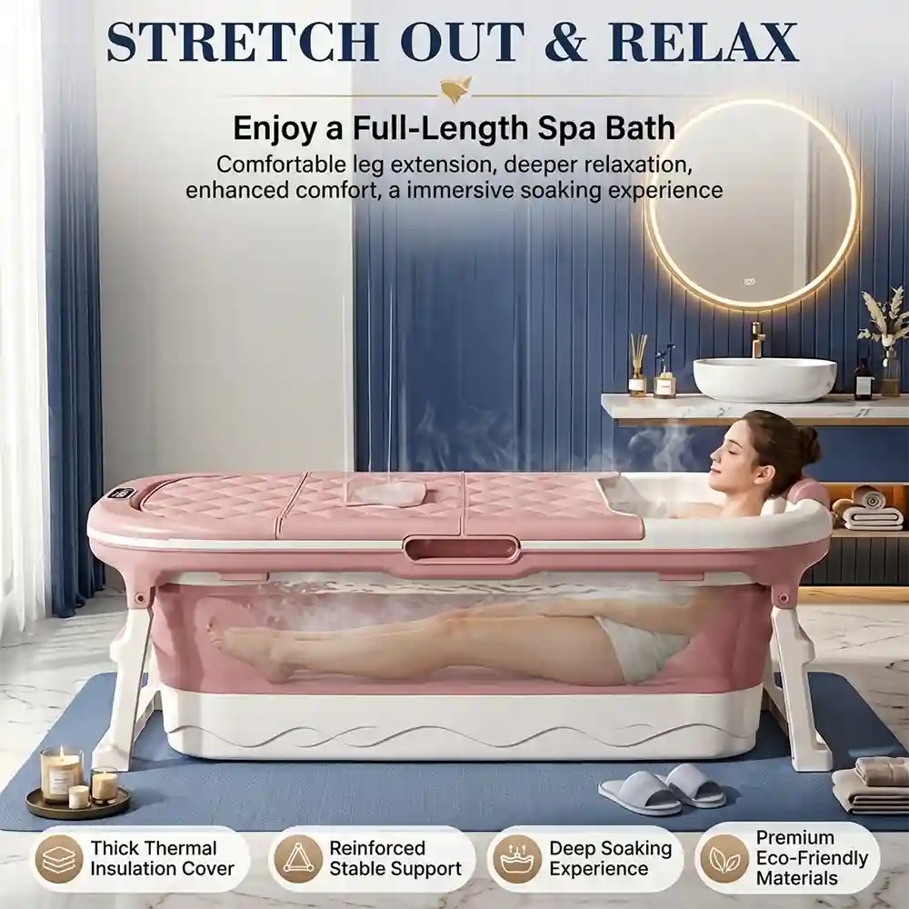 Mega bathtub for adult - pink