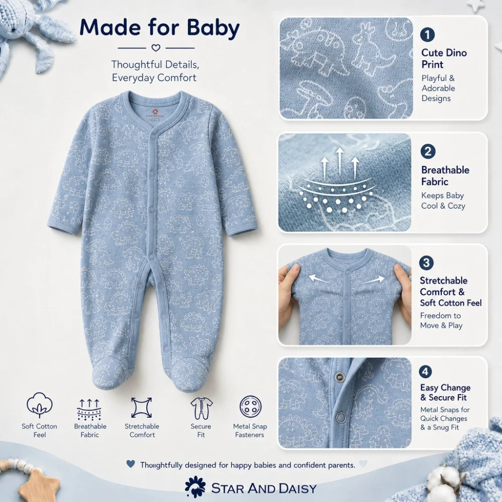 Romper D Blue