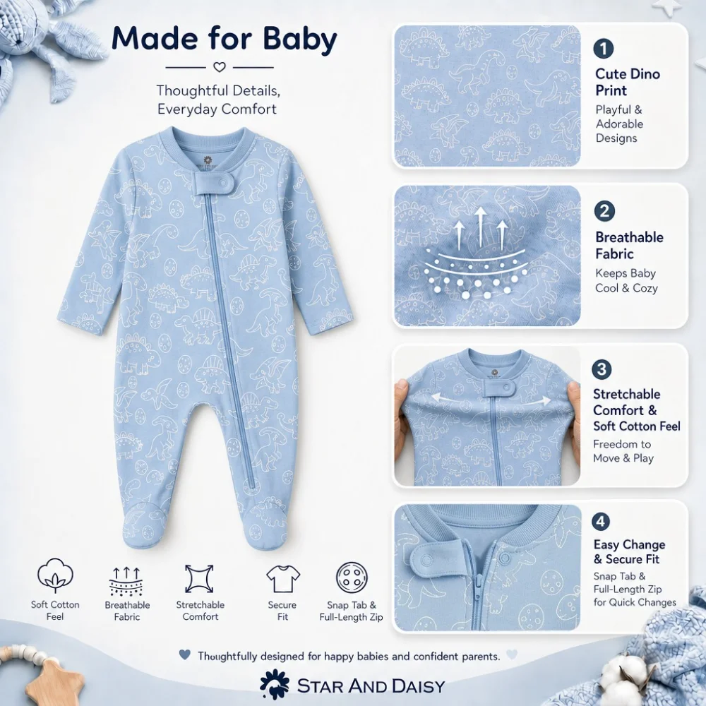 Romper D Blue
