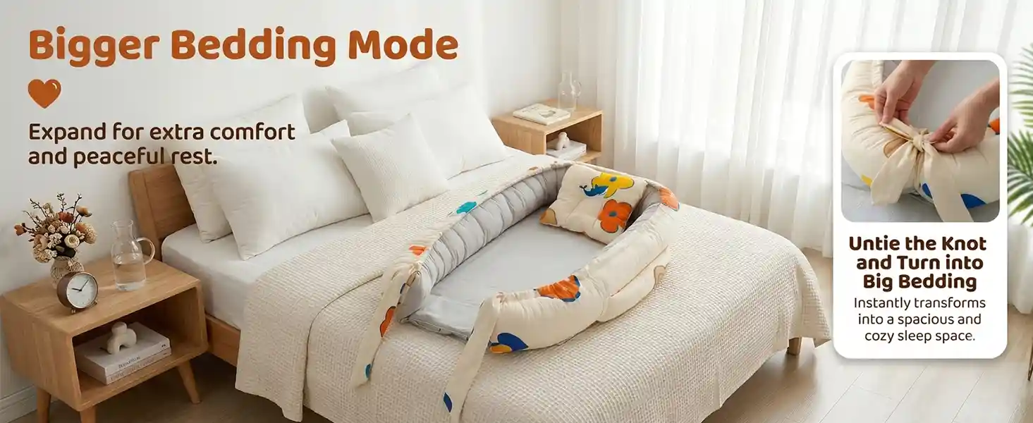 Sleeping nest - rainbow print