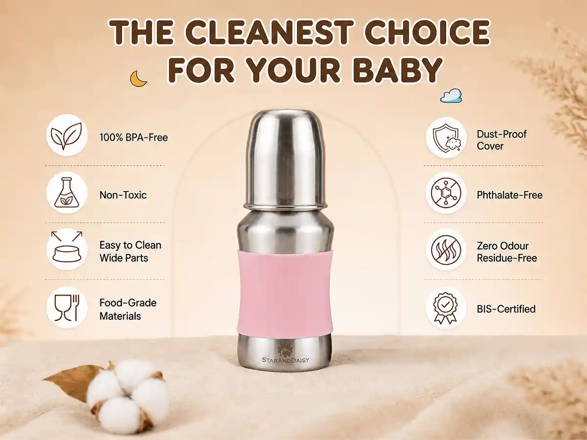 baby milk bottle Pink