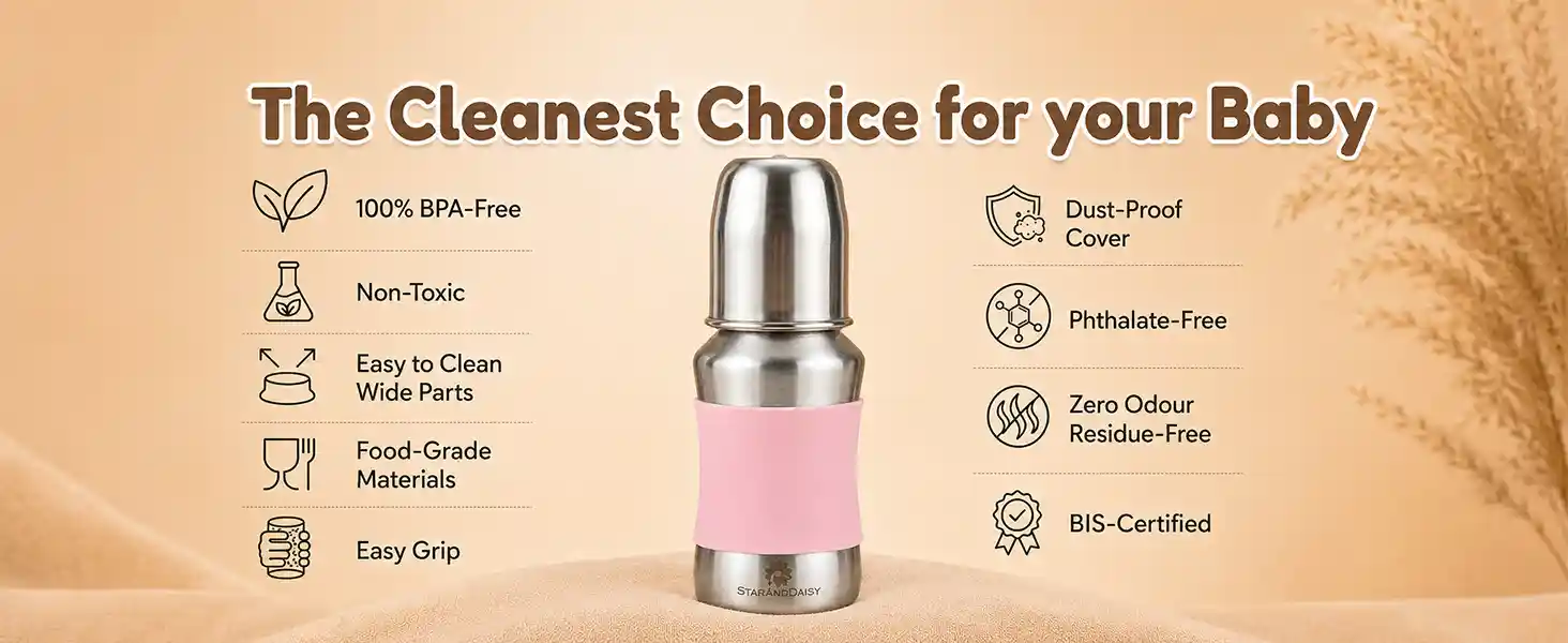 baby milk bottle Pink