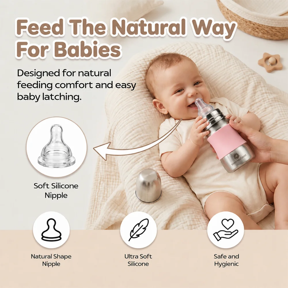 baby milk bottle Pink