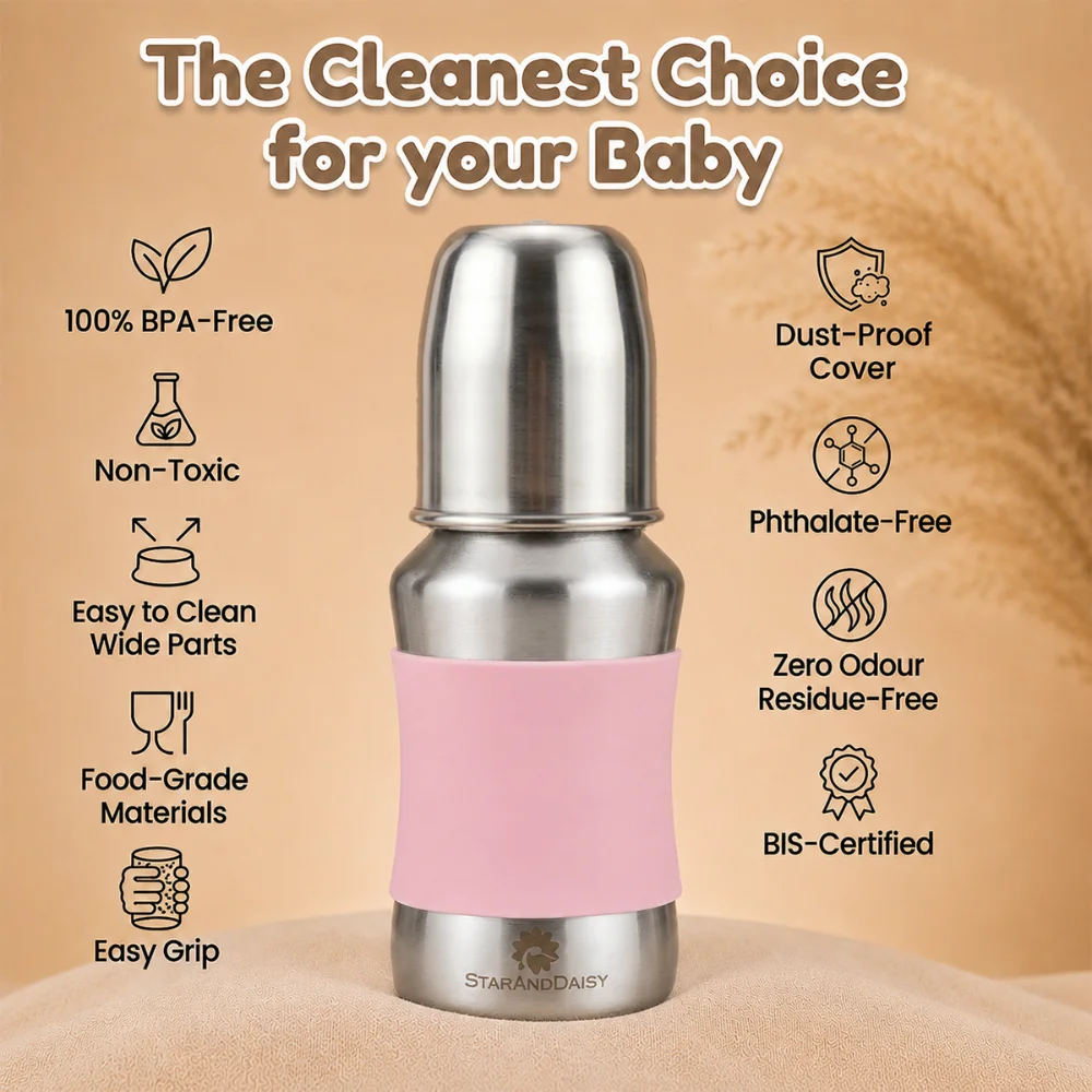 baby milk bottle Pink