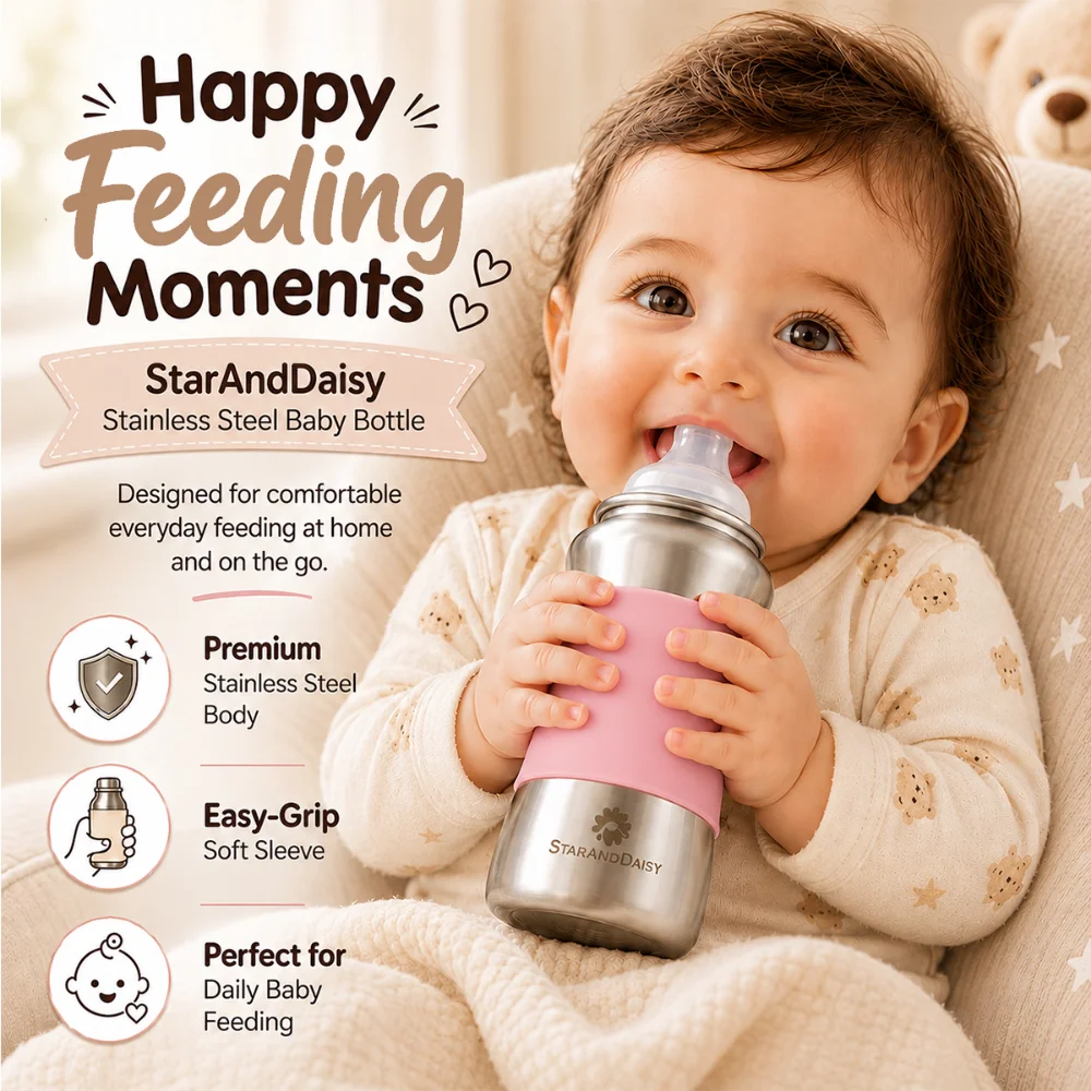 baby milk bottle Pink