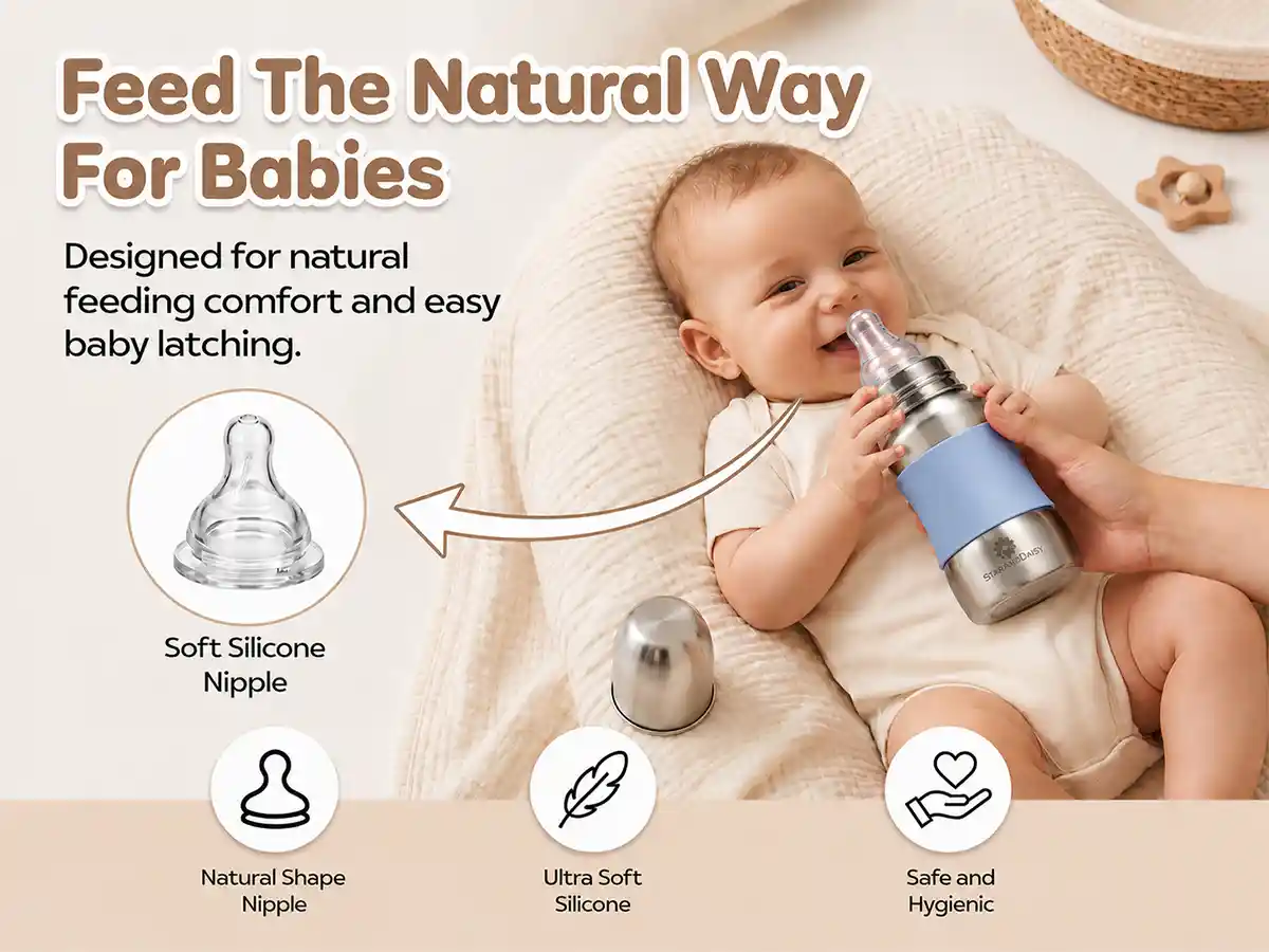 baby milk bottle blue