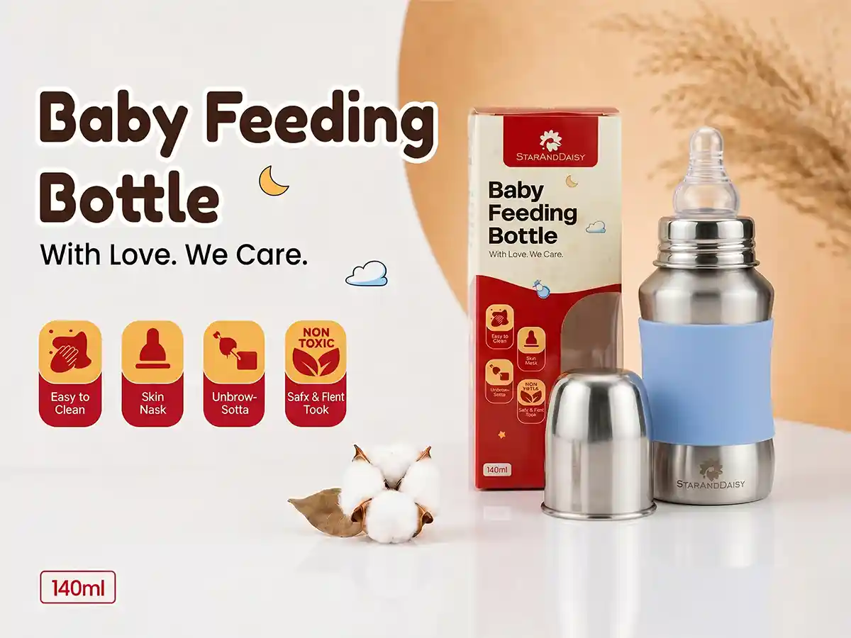 baby milk bottle blue