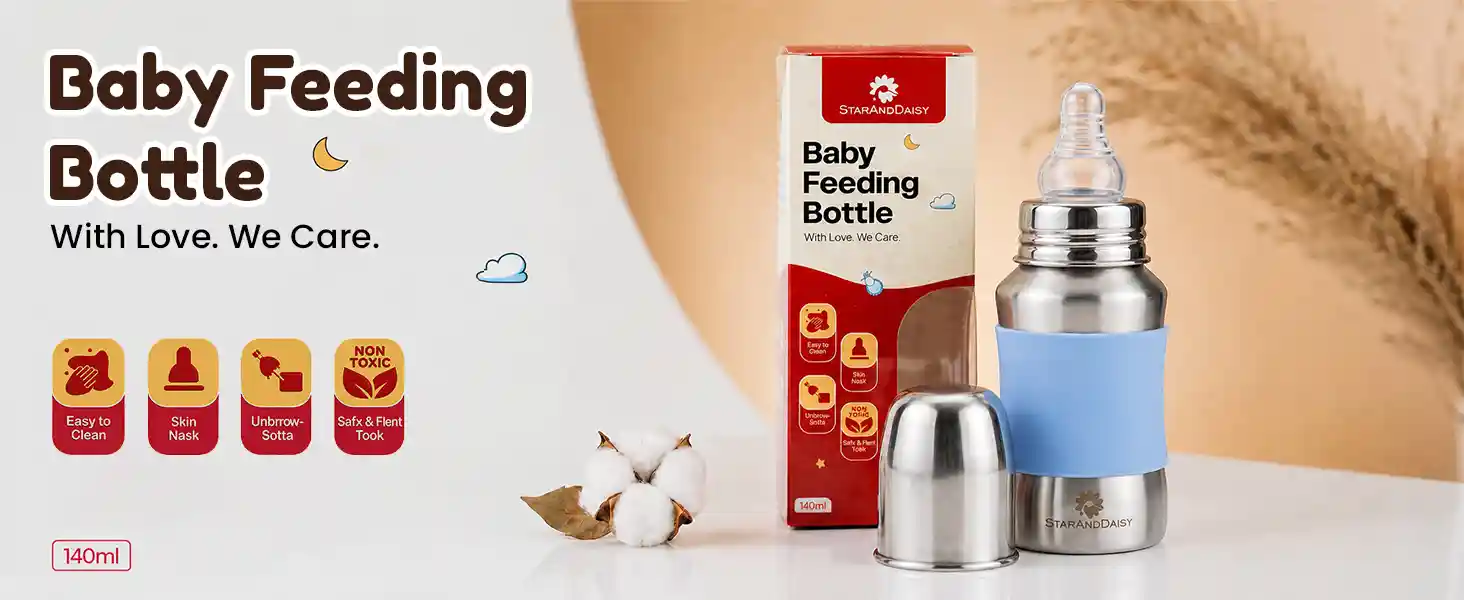 baby milk bottle blue