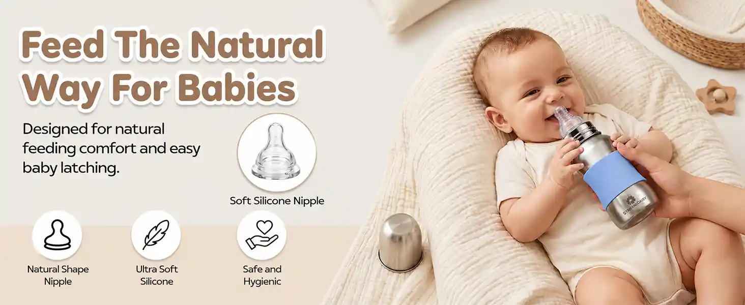 baby milk bottle blue