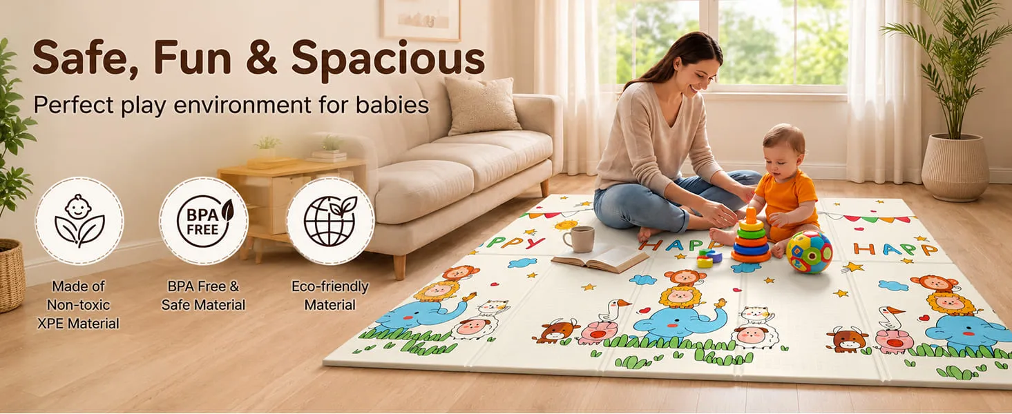 StarAndDaisy Waterproof Floor Play Mat for Toddlers