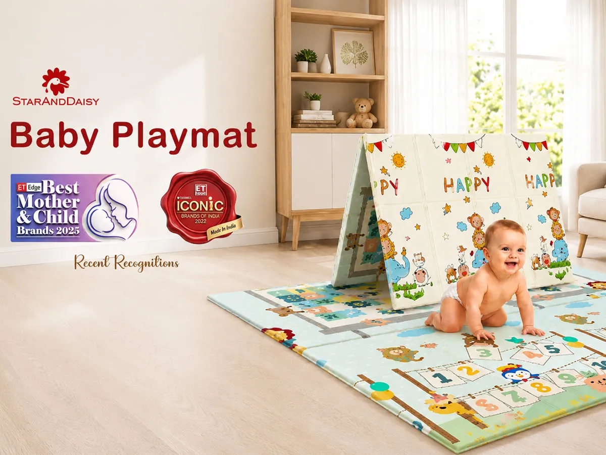 StarAndDaisy Waterproof Floor Play Mat for Toddlers