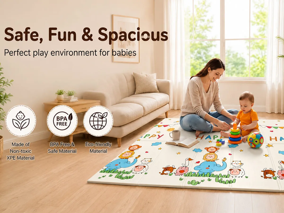 StarAndDaisy Waterproof Floor Play Mat for Toddlers