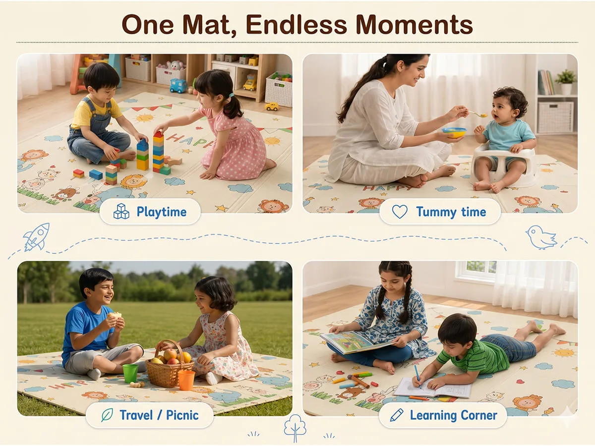 StarAndDaisy Waterproof Floor Play Mat for Toddlers