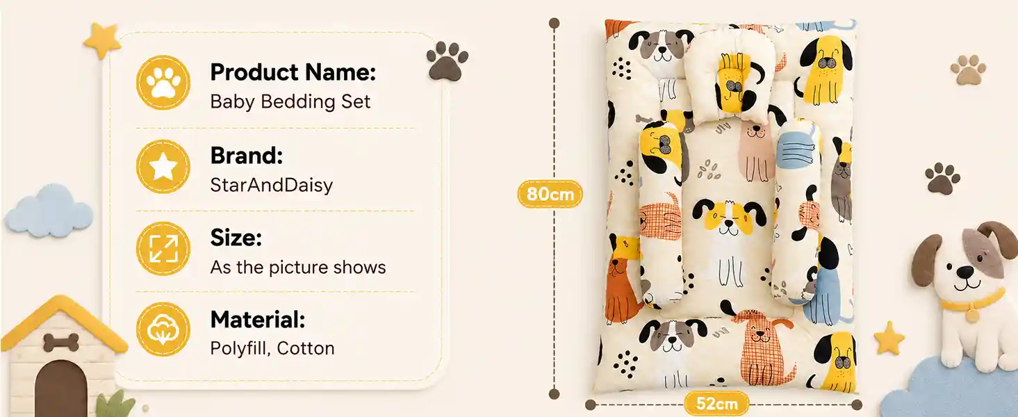 bedding set with Dog print
