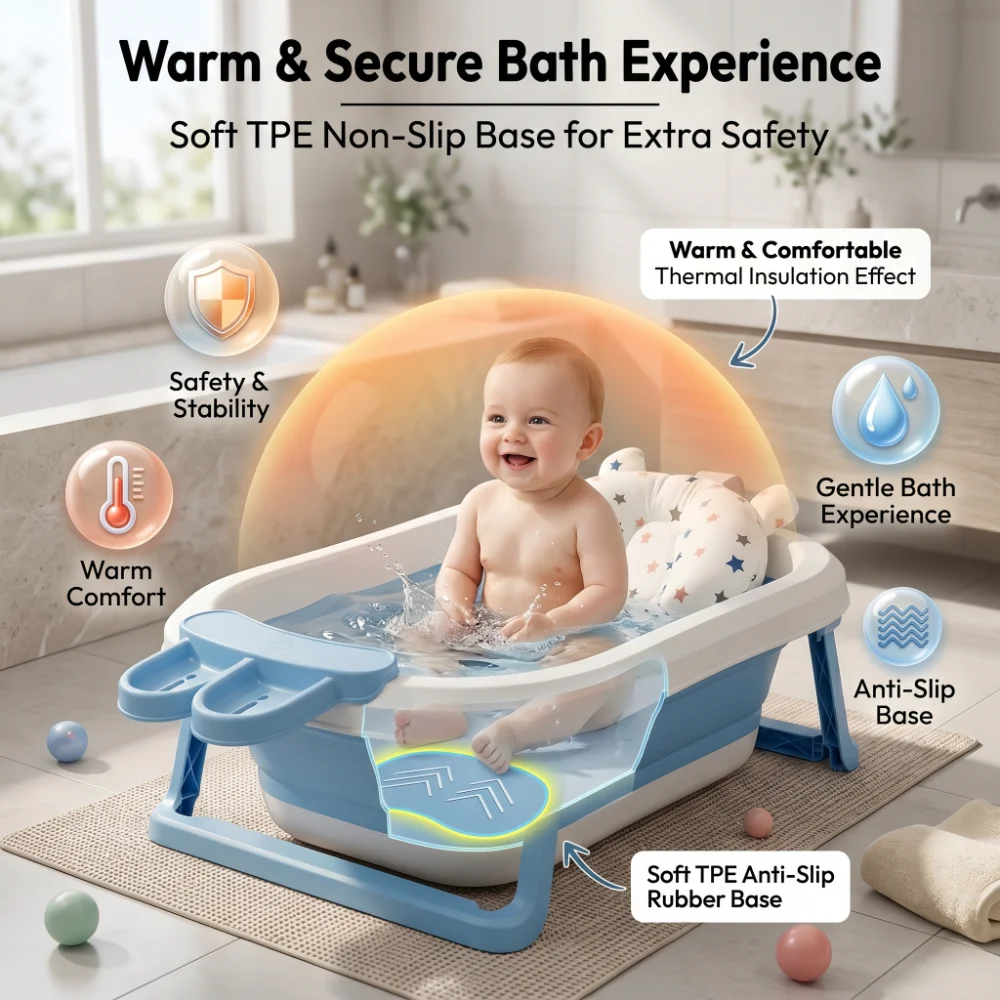bt luxe with soap bar and cushion- Blue