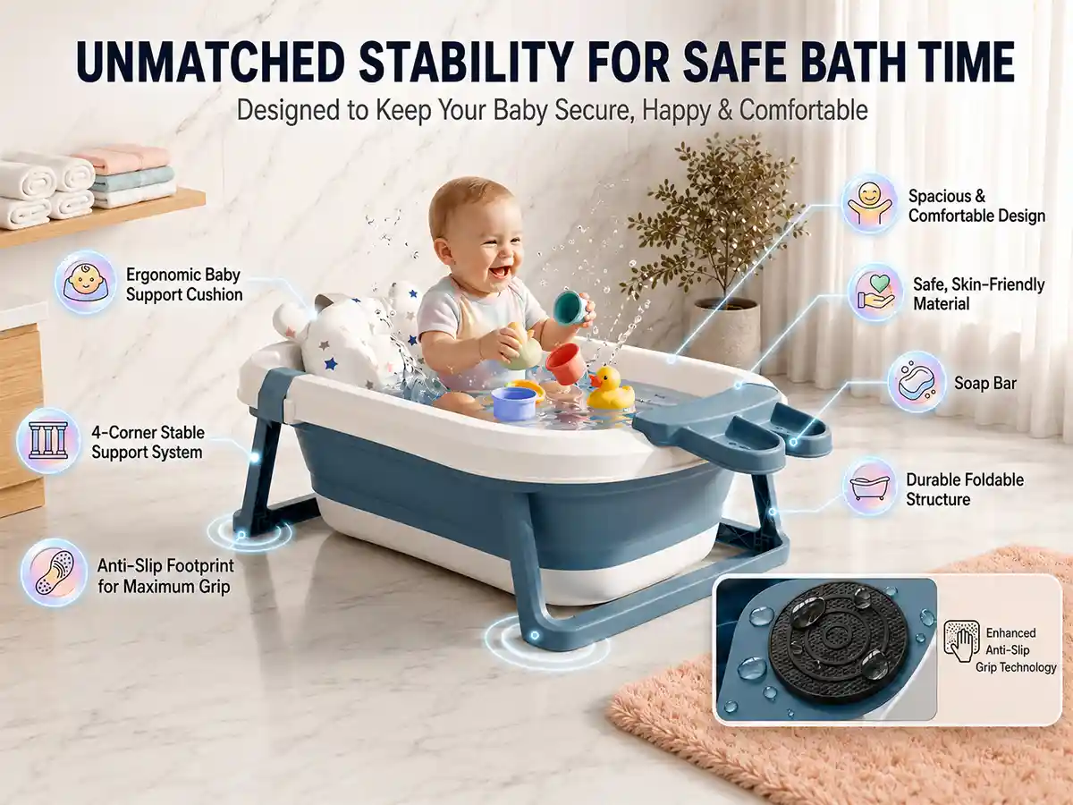 bt luxe with soap bar and cushion- Dark Blue