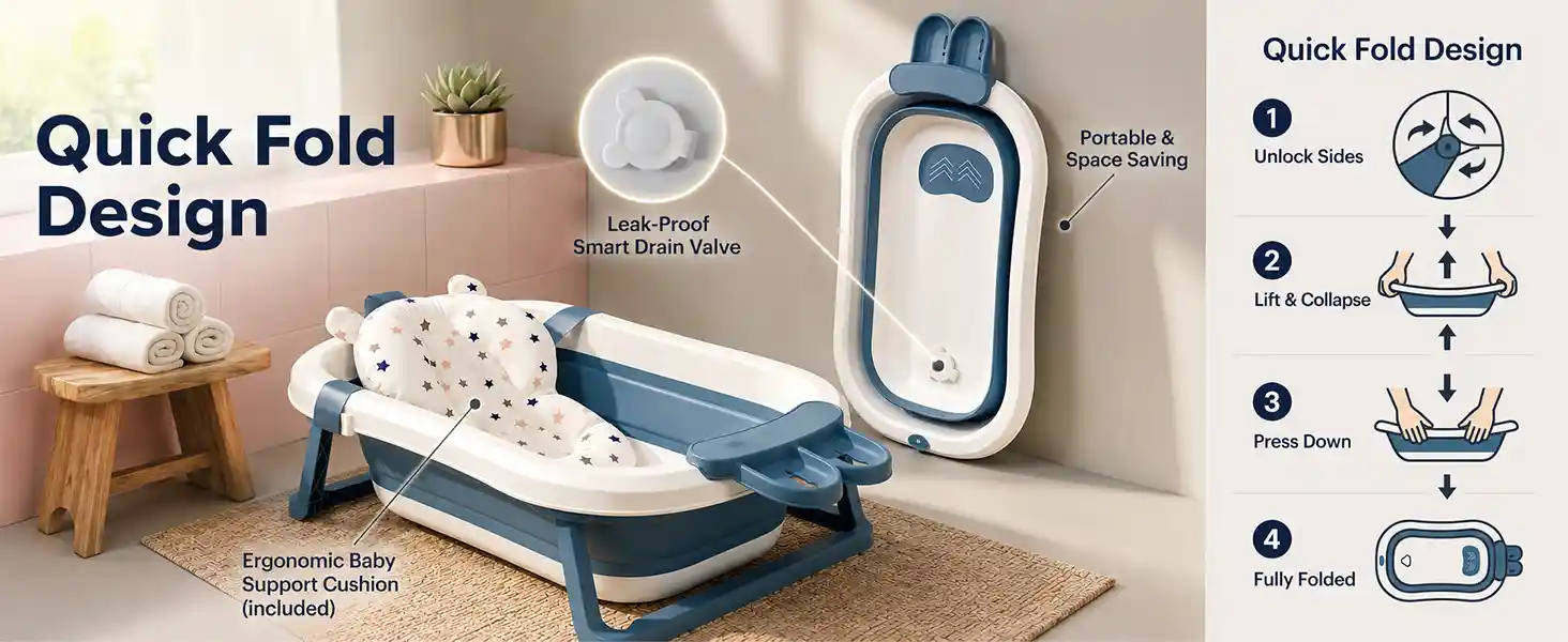 bt luxe with soap bar and cushion- Dark Blue