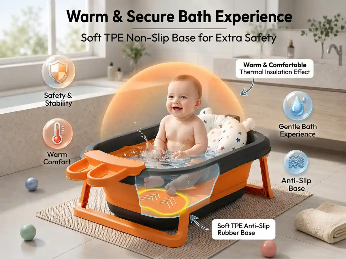 bt luxe with soap bar and cushion- Orange black