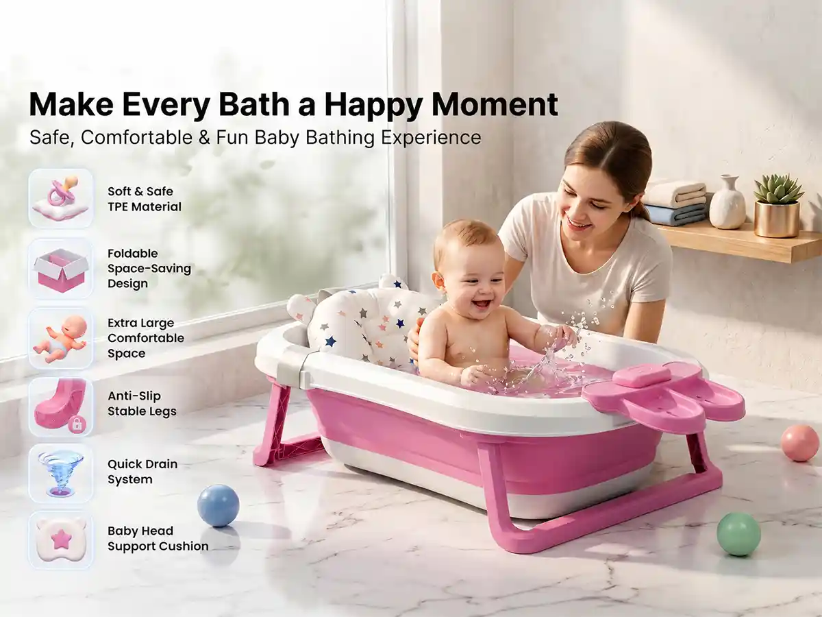 bt luxe with soap bar and cushion- Pink