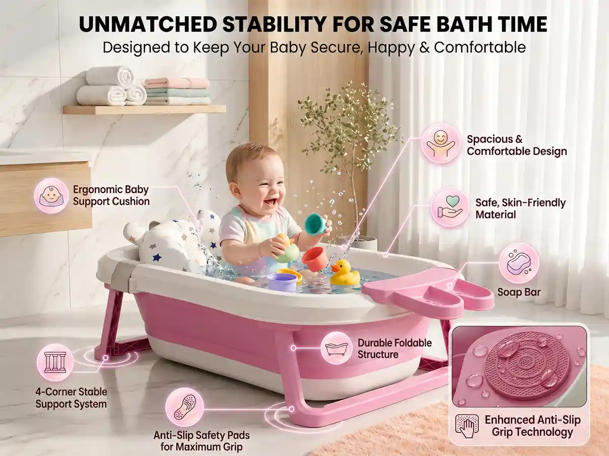 bt luxe with soap bar and cushion- Pink
