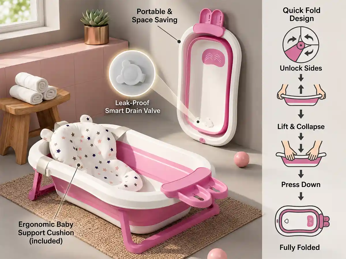 bt luxe with soap bar and cushion- Pink