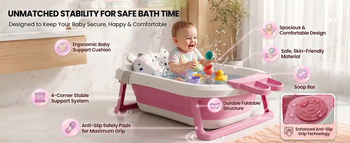 bt luxe with soap bar and cushion- Pink