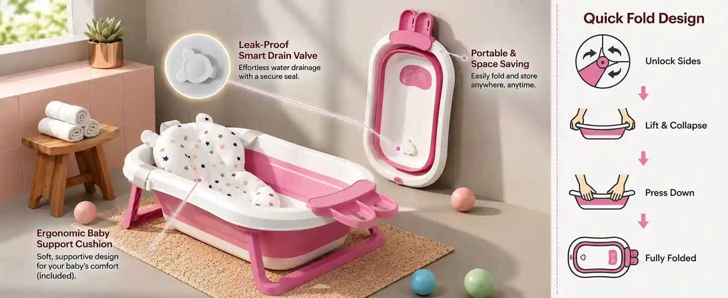 bt luxe with soap bar and cushion- Pink