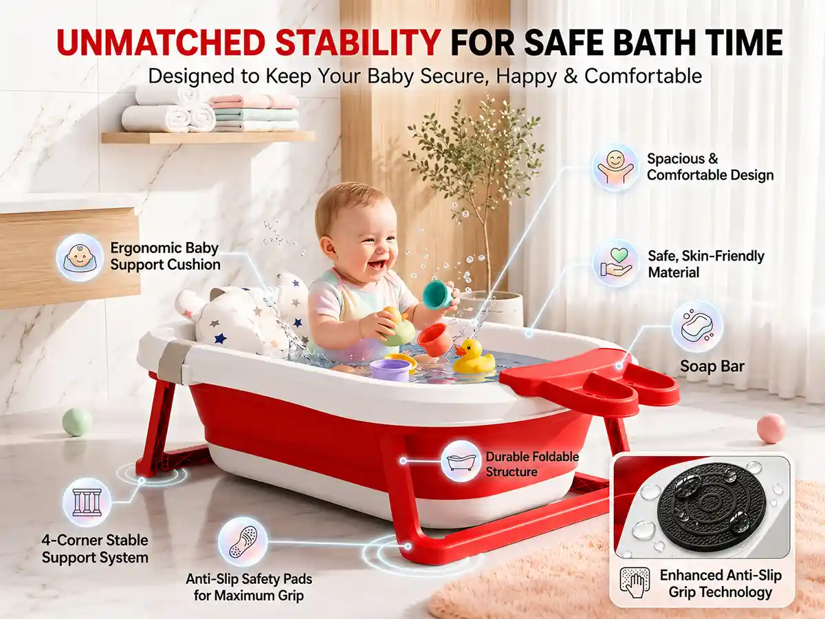 bt luxe with soap bar and cushion- Red