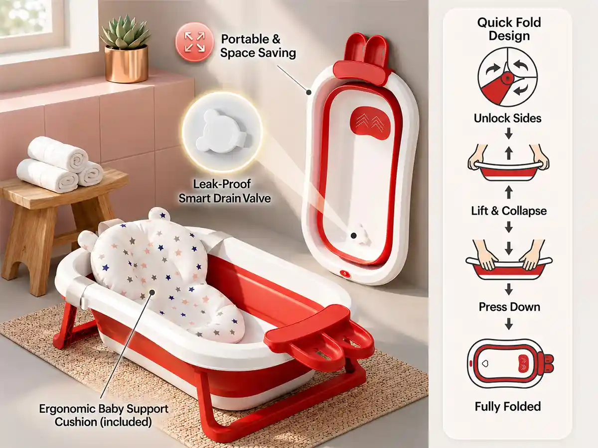 bt luxe with soap bar and cushion- Red