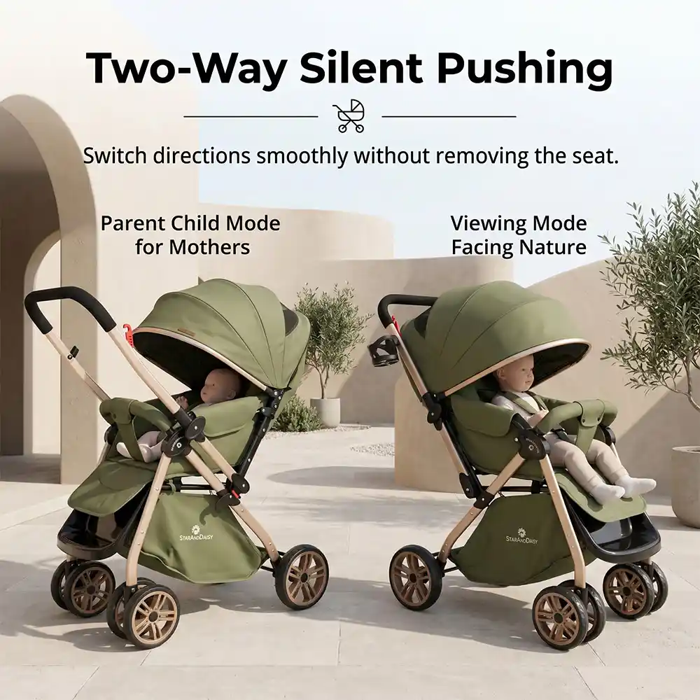 daisy trot stroller - green