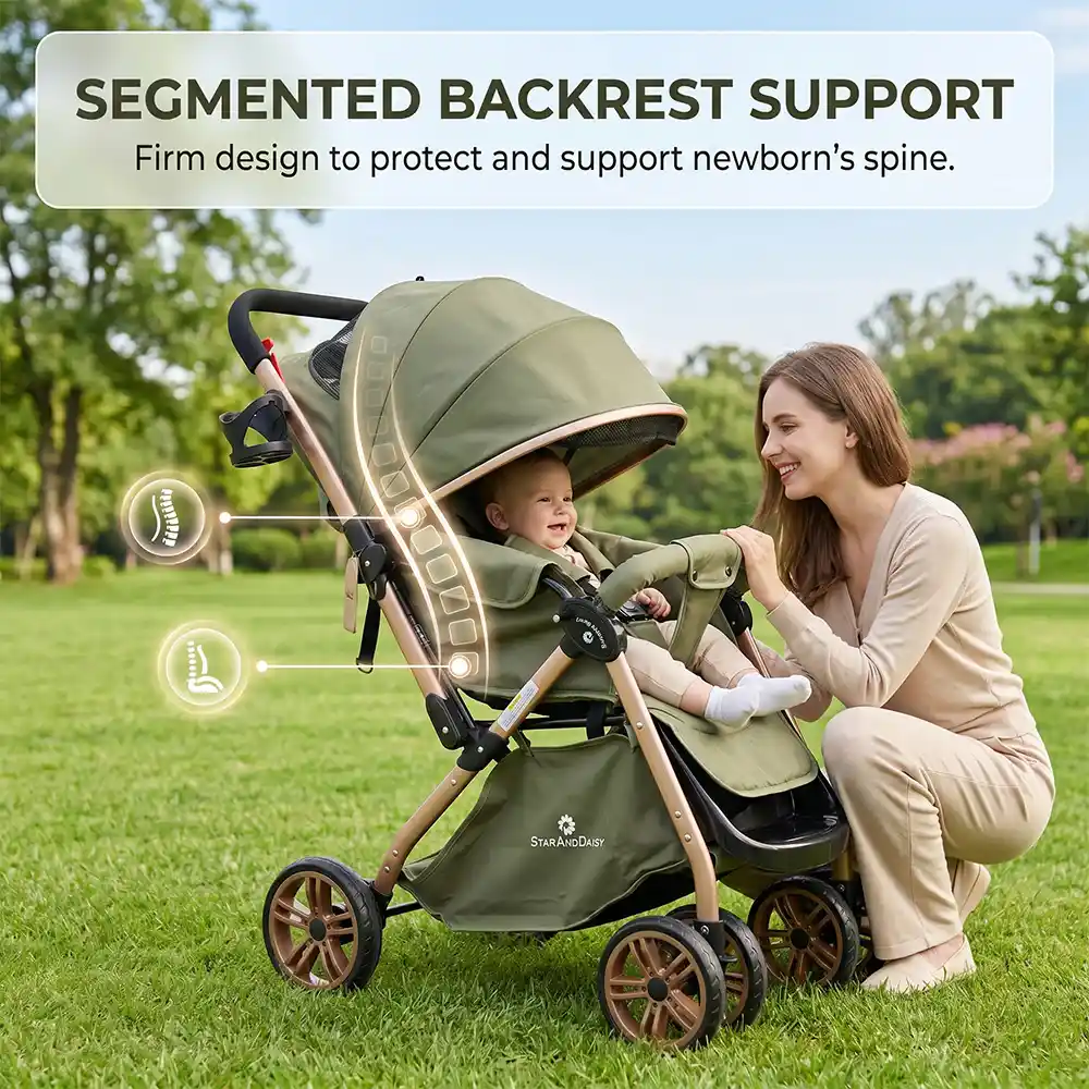 daisy trot stroller - green