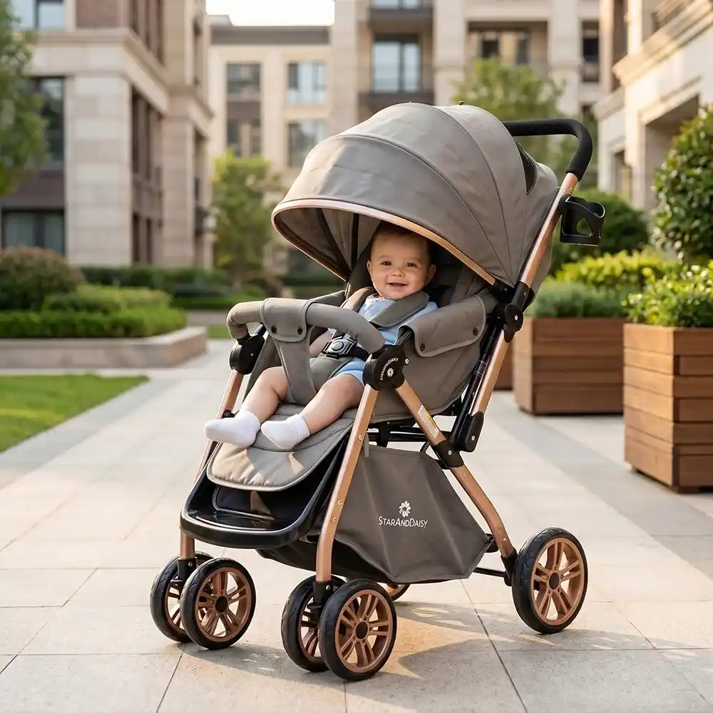 daisy trot stroller - grey