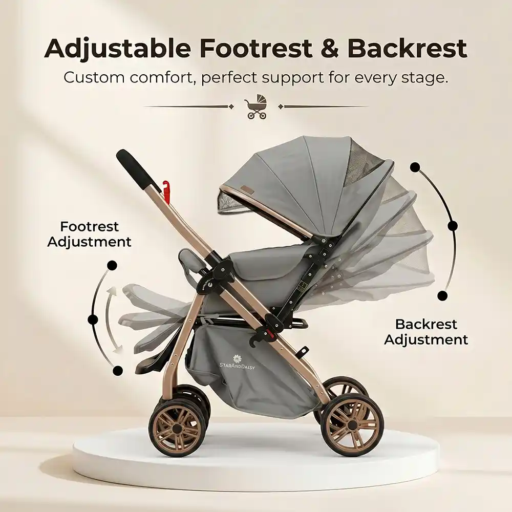 daisy trot stroller - grey