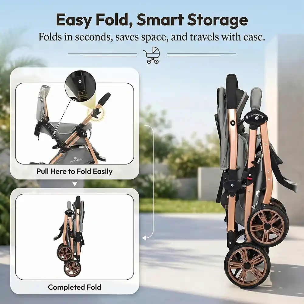 daisy trot stroller - grey
