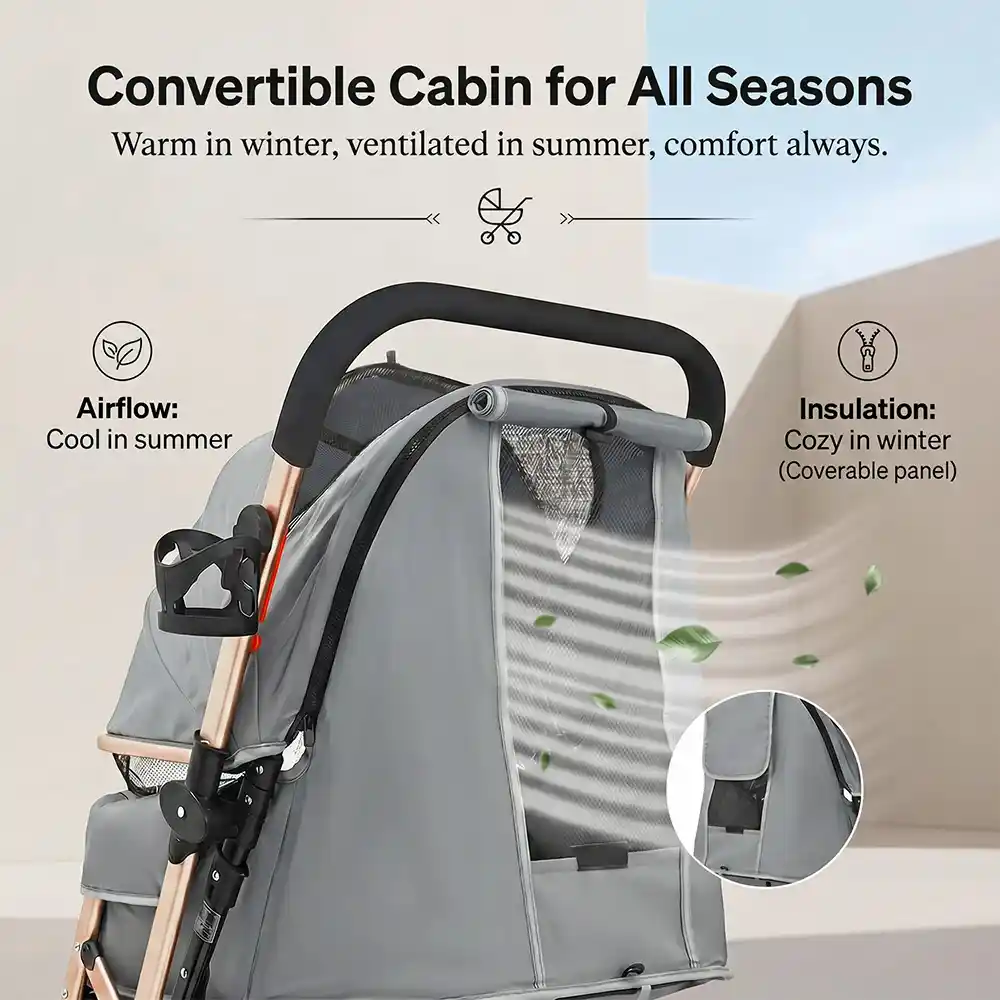 daisy trot stroller - grey