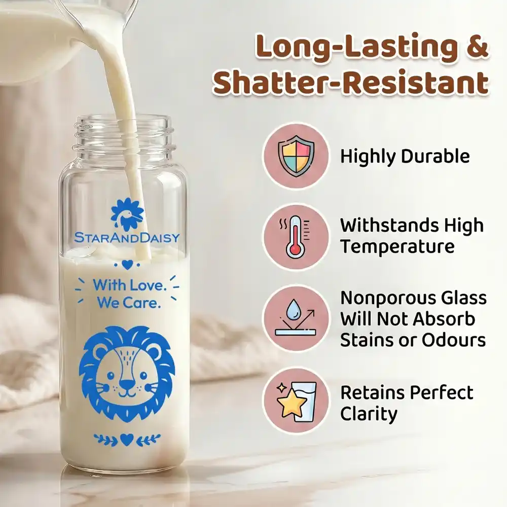 glass bottle 250ml-Blue