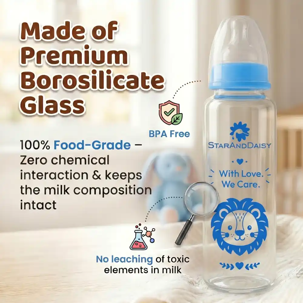 glass bottle 250ml-Blue