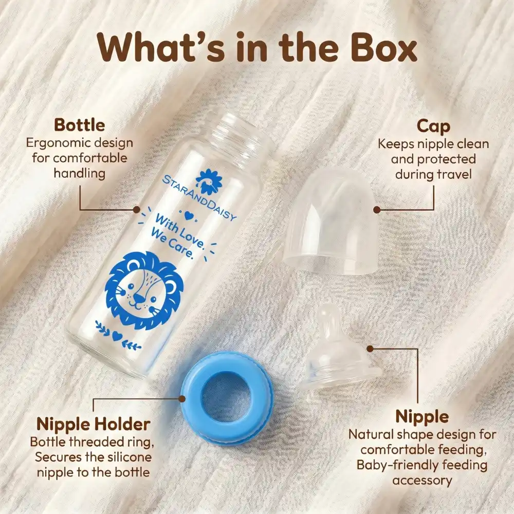 glass bottle 250ml-Blue