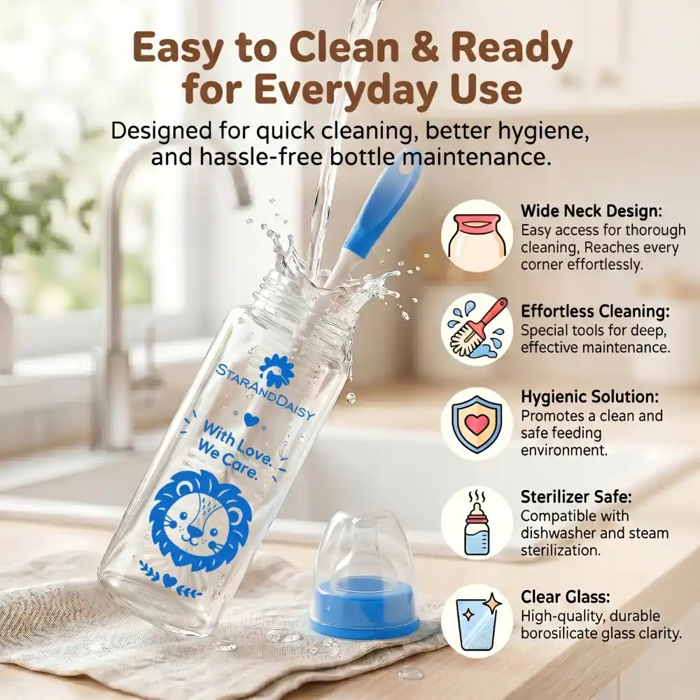 glass bottle 250ml-Blue