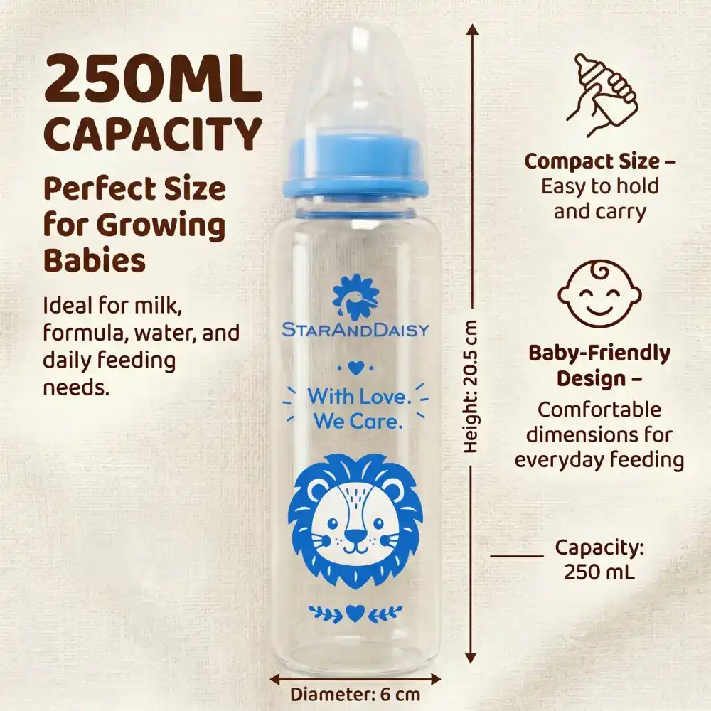 glass bottle 250ml-Blue