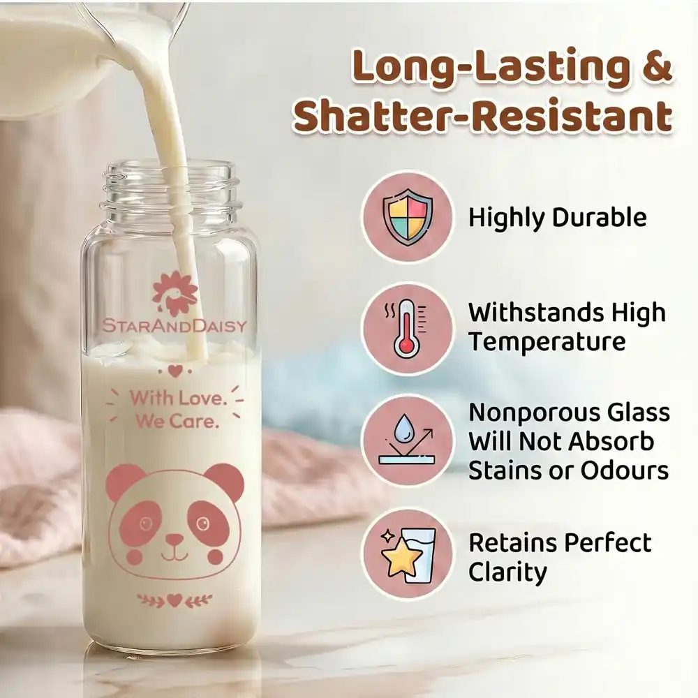 glass bottle 250ml-pink