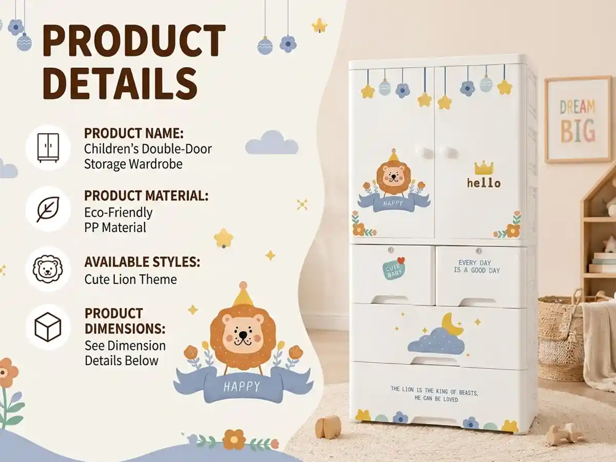 kid wardrobe 6524-A