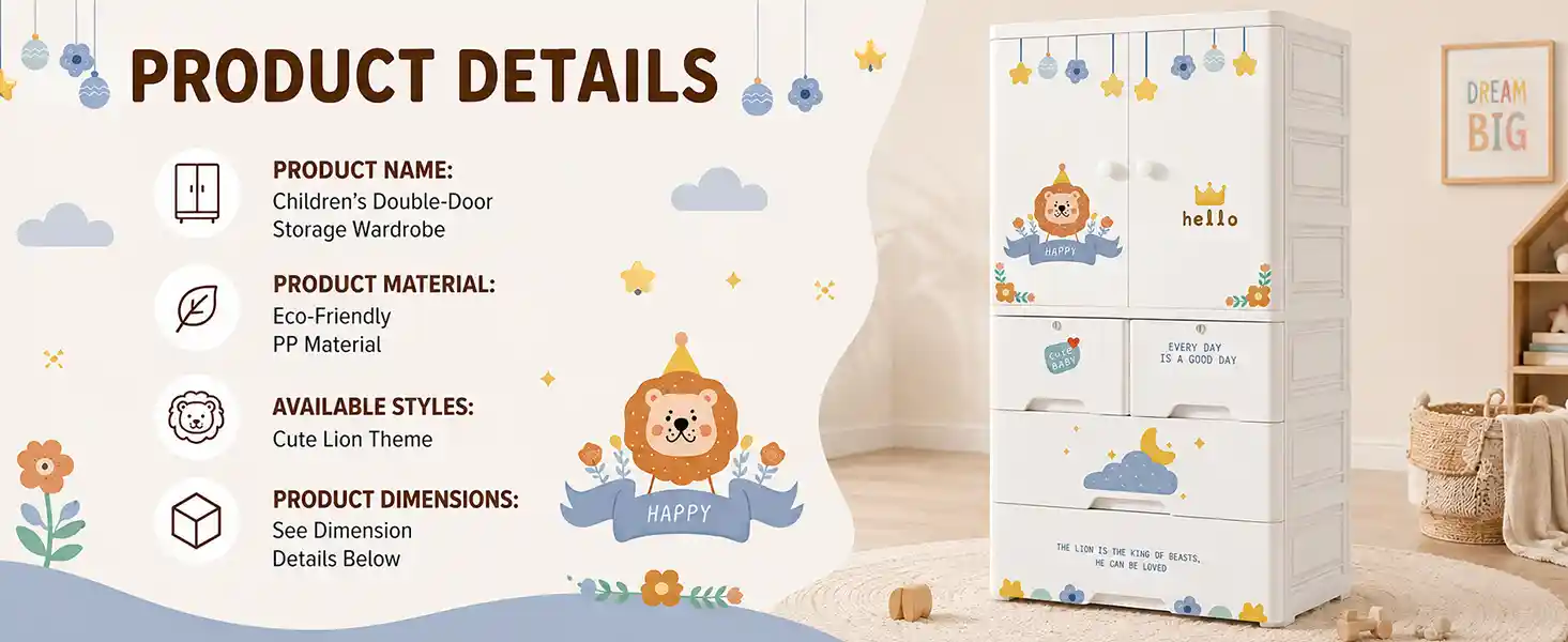 kid wardrobe 6524-A