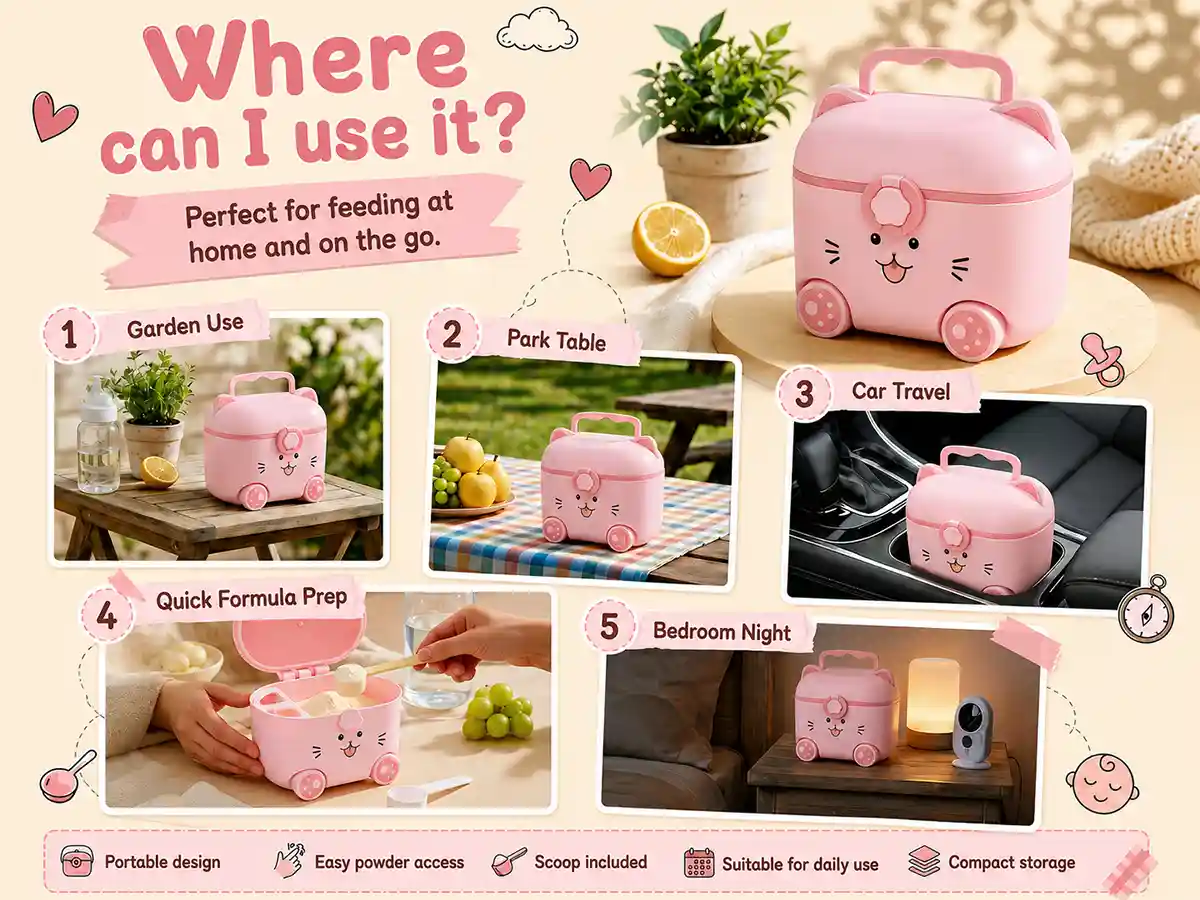 kitty milk powder - Pink