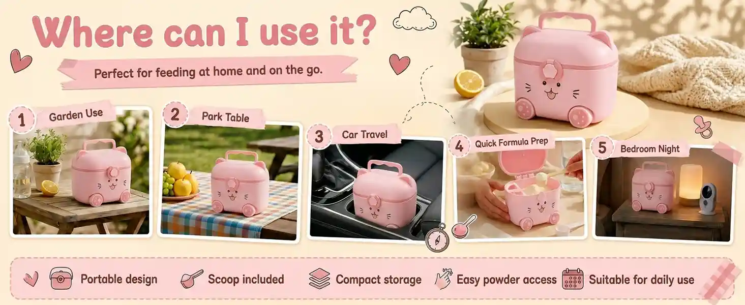 kitty milk powder - Pink