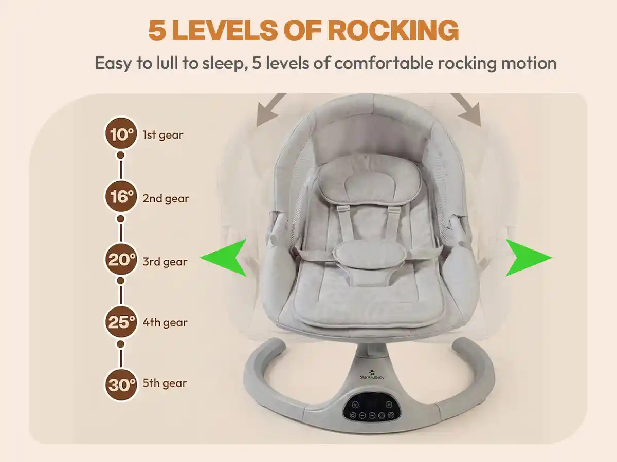 multi functional rocking chair-Grey