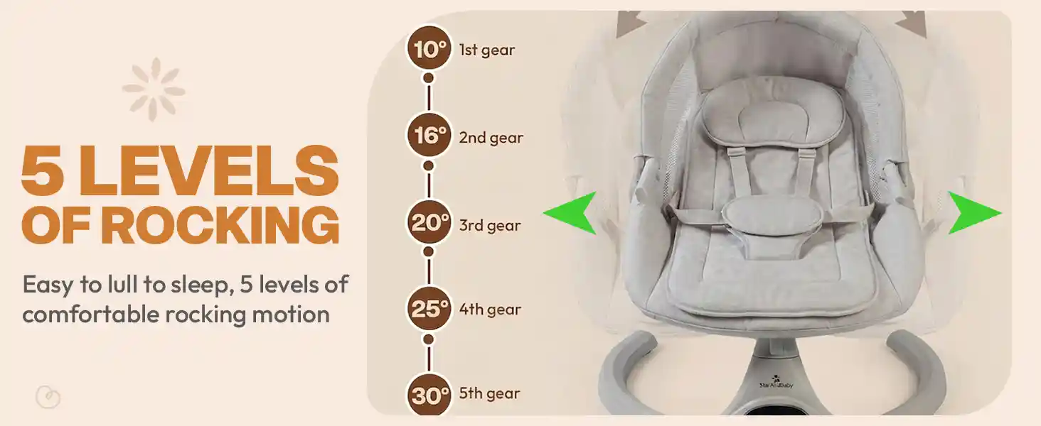multi functional rocking chair-Grey