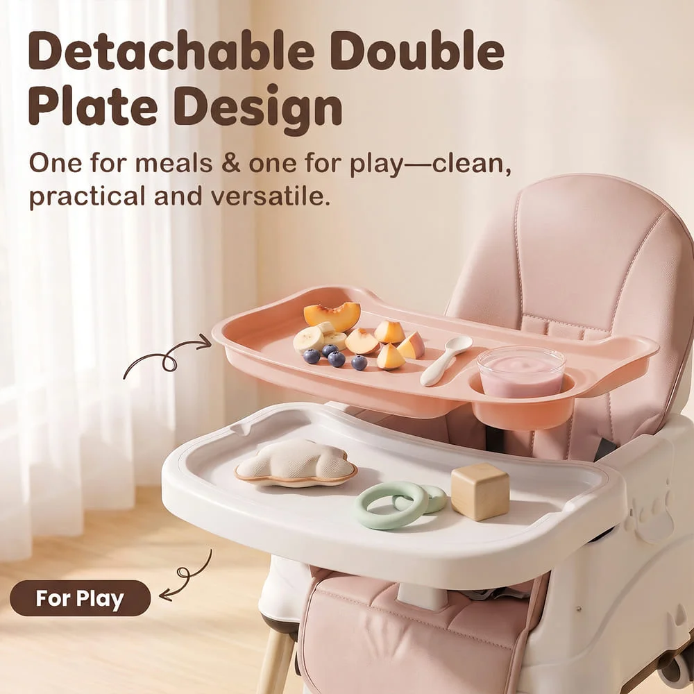 3 In 1 High chair Pink